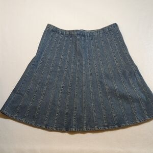 Unique Aline Denium Skirt Cottagecore Grandma Country Western Concert